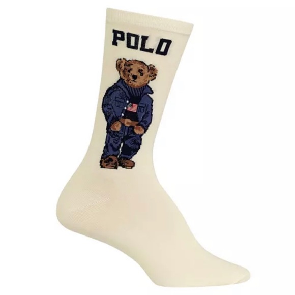 Polo Ralph Lauren Accessories - Polo Ralph Lauren Americana Polo Bear Crew Socks